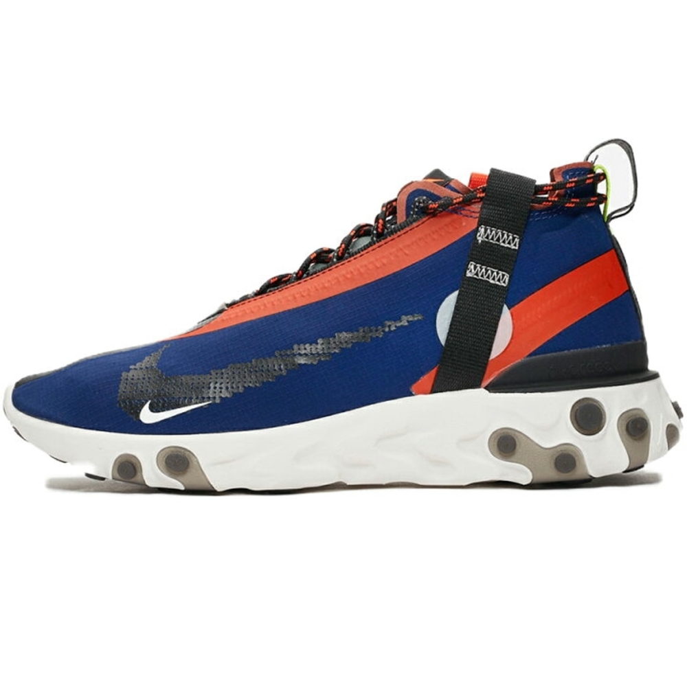 Nike Men's React Runner MID WR ISPA AT3143-400 "Blue Void Team Orange " New